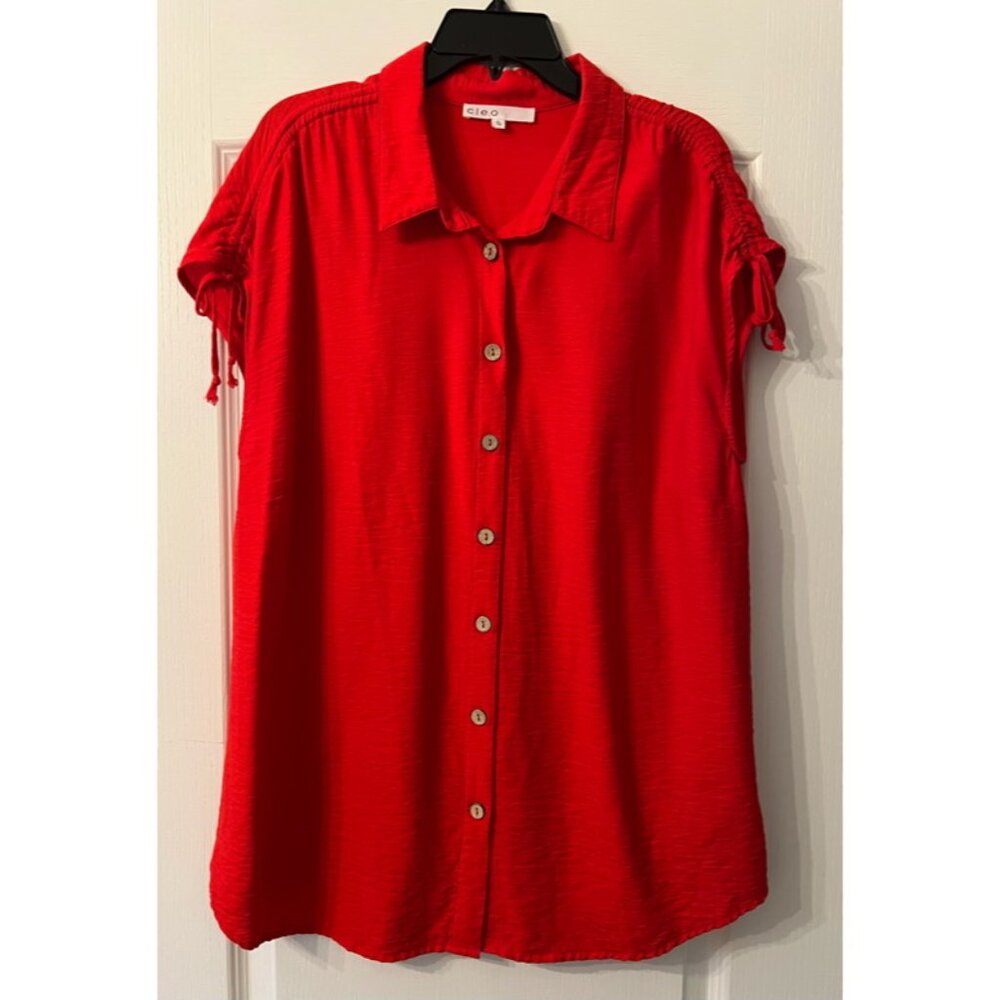 Red Cleo Sleeveless blouse